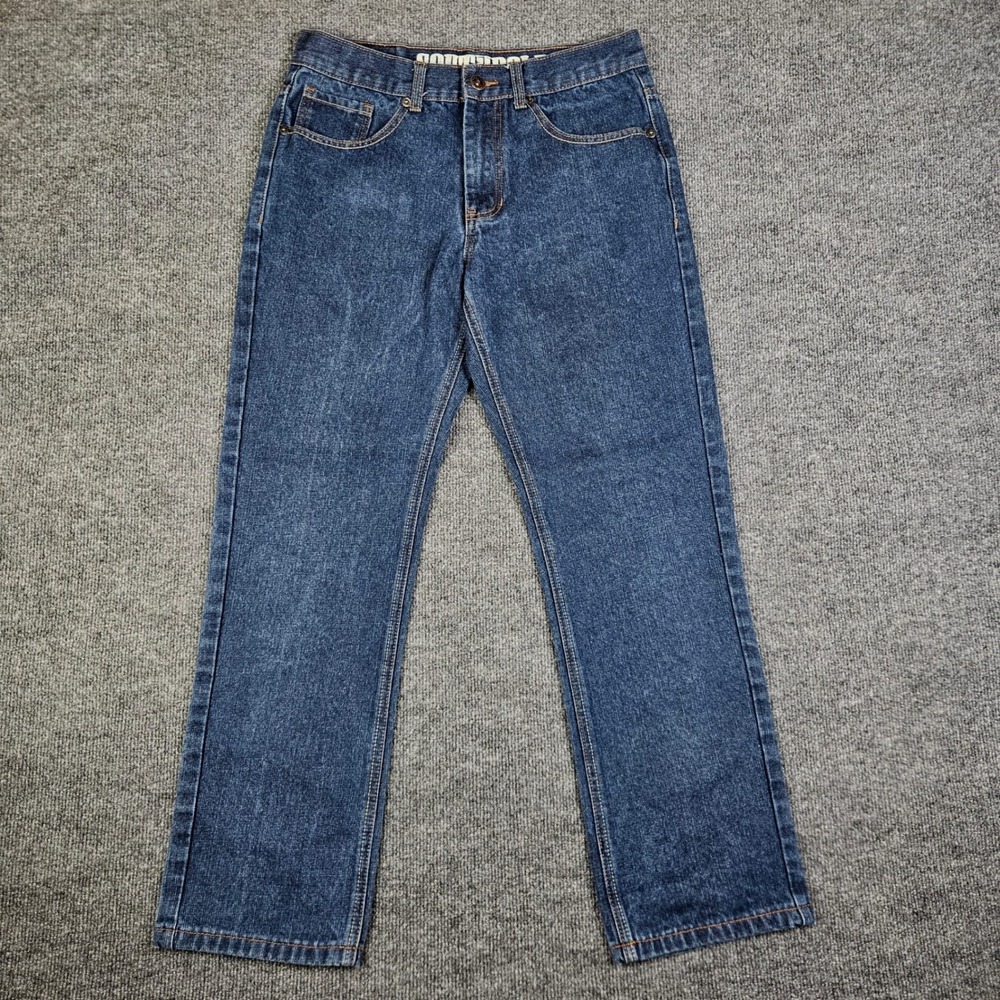 Southpole Straight Jeans Mens 32x32(30) Dark Wash Denim Blue Streetwear Y2K